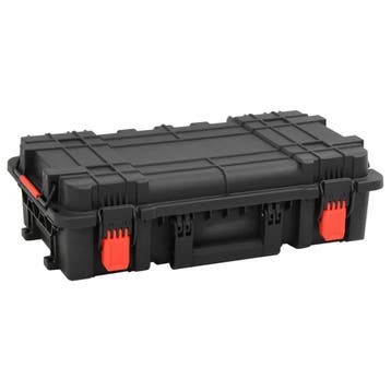 vidaXL Flightcase draagbaar 56,5x34x16 cm PP zwart, Verzenden, Nieuw