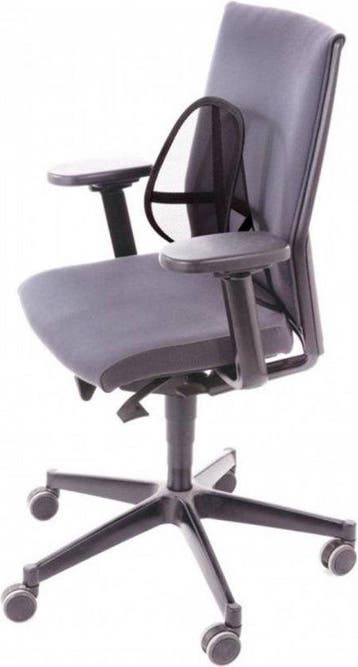 2dekans | Lifetime Ergonomische Ruggensteun 39x39 cm Zwart –, Ophalen of Verzenden