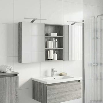 vidaXL Badkamerkast set 3 st 120 x 10,5 x 60,5 cm Bewerkt, Verzenden, Nieuw