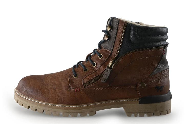 Mustang Veterboots in maat 45 Cognac, Kleding | Heren, Schoenen, Overige kleuren, Zo goed als nieuw, Boots, Verzenden