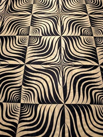 B343- 550 x 130 cm - Raso in misto seta - Textiel - 550 cm -