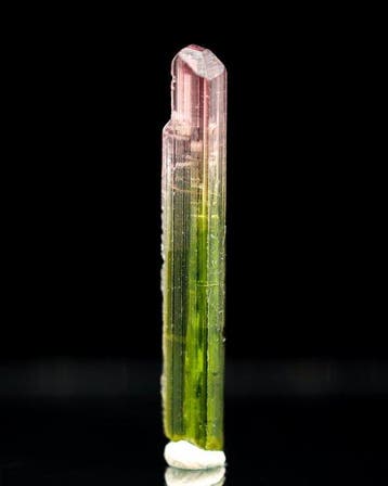 Uniek, tweekleurig toermalijnkristal • 2,50 ct •