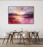 Ellis Hollering - Evening Glow - XXL Abstract landscape