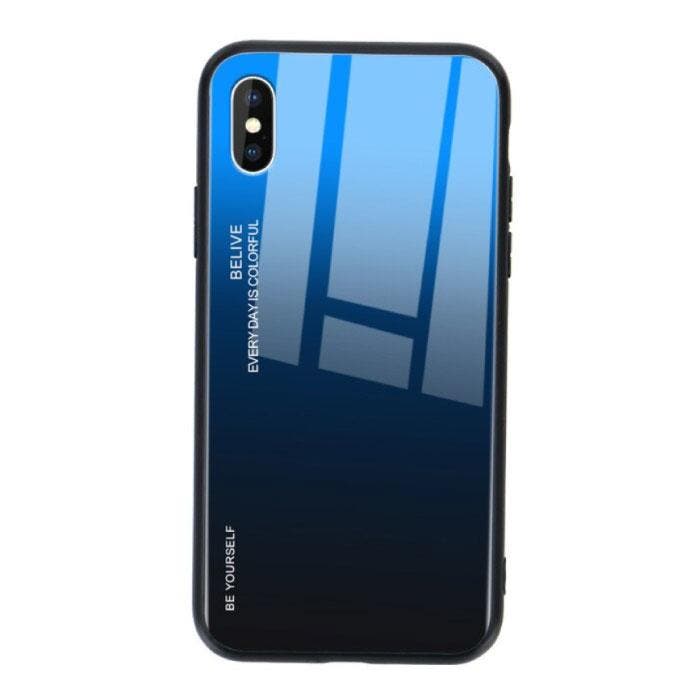 Xiaomi Redmi Note 8 Pro Gradient Hoesje - TPU en 9H Glas -, Télécoms, Téléphonie mobile | Housses, Coques & Façades | Marques Autre