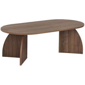 Evila Modern Coffee Table, Venezia Walnut, 120 X 60 X 40 Cm, Verzenden, Nieuw, 50 tot 100 cm, Scandinavisch