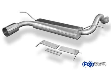 FOX Honda Civic 5 einddemper dwars - 1x114 Type 10, Verzenden