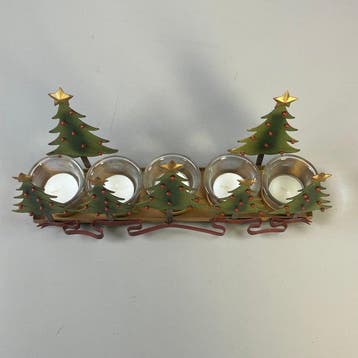 Kaarsenhouder Christmas - Metalen Waxinelichthouder