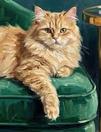 Kleury.art - [XL Canvas] The Emerald Velvet Salon” by, Antiek en Kunst