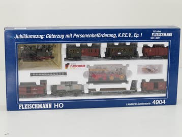 Schaal H0 Fleischmann NEW OLD STOCK COMPLETE SET 4904 Jub..., Overige merken, Gelijkstroom, Overige typen, Nieuw