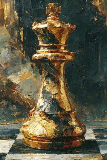 Iconica - The Golden Chess King - unique 1/1 XXL (150 x 100