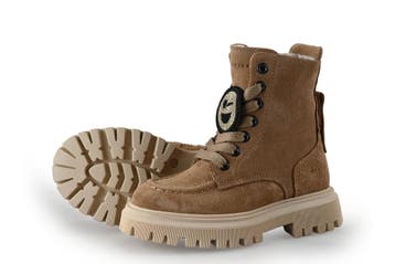 Nubikk Veterboots Meisjes in maat 23 Beige, Kinderen en Baby's, Verzenden, Jongen of Meisje, Nubikk, Schoenen