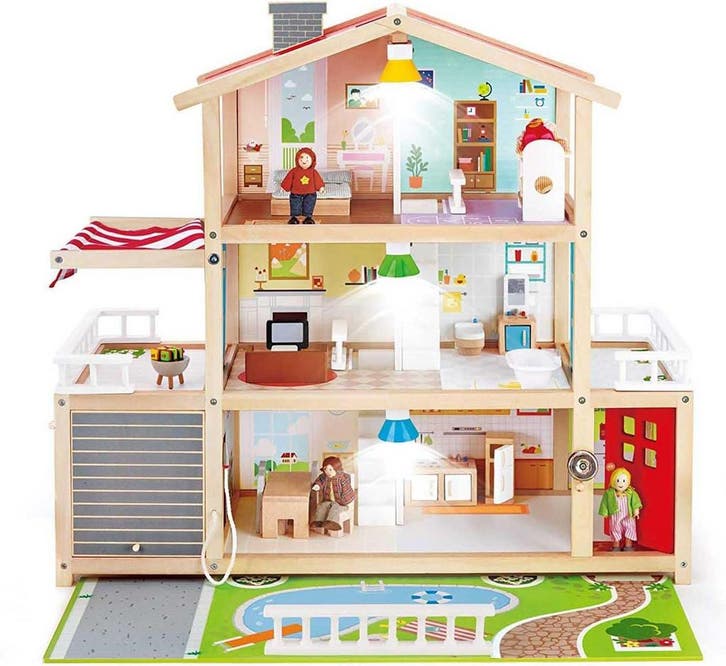 Hape Luxe Poppenvilla 10 kamers: Tweede kansje aan halve..., Enfants & Bébés, Jouets | Maisons de poupées, Envoi