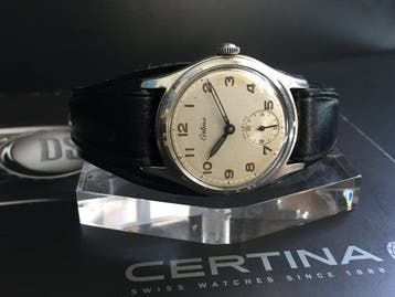 Certina - Style Militar Incabloc Dial Arabigo - Sans prix de, Handtassen en Accessoires, Nieuw