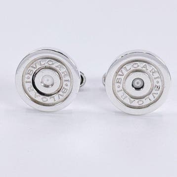 Zonder minimumprijs - Bvlgari - Manchetknopen Zilver - Ronde