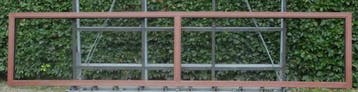 pvc raam , chassis 368 x 80  houtnerf makore, Doe-het-zelf en Bouw, Kunststof, Nieuw, Ophalen of Verzenden, Inclusief glas