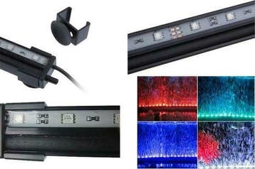 48cm RGB lucht aquarium lamp + dag/nacht RGB controller, Verzenden