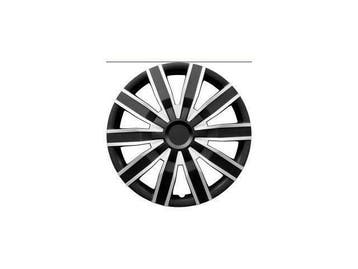 WIELDOPPENSET Zilver/Zwart 15 INCH UNIVERSEEL 4 STUKS, Auto-onderdelen, Banden en Velgen, Ophalen of Verzenden, Nieuw