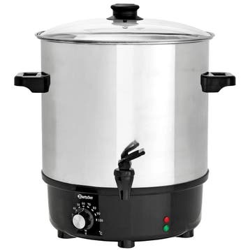 Verwarmde Drankendispenser | RVS/Zwart | 25.4L | 30°C/100°C, Verzenden, Nieuw in verpakking