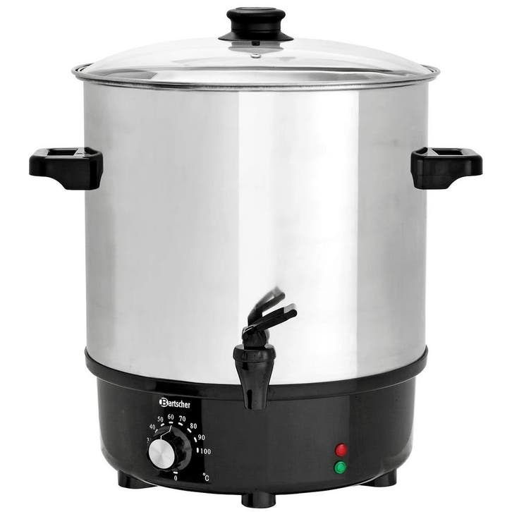 Verwarmde Drankendispenser | RVS/Zwart | 25.4L | 30°C/100°C, Articles professionnels, Horeca | Équipement de cuisine, Envoi
