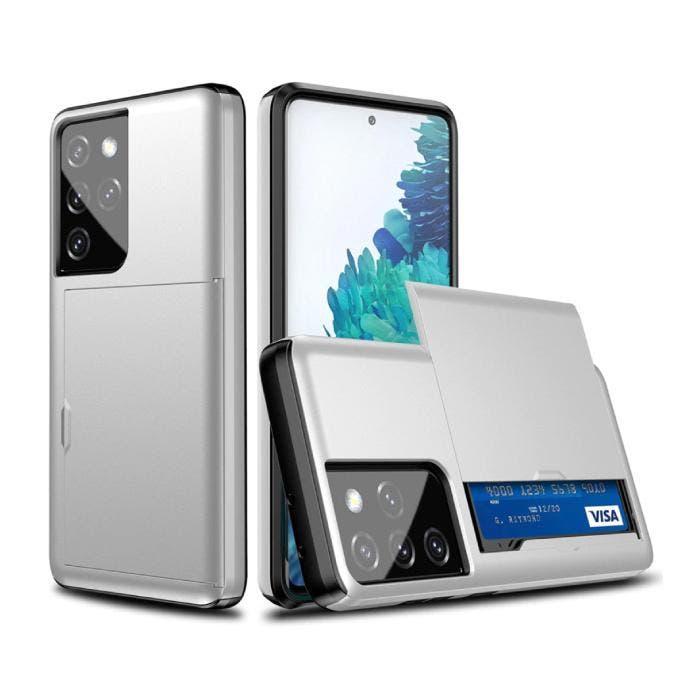 Samsung Galaxy J3 - Wallet Card Slot Cover Case Hoesje, Télécoms, Téléphonie mobile | Housses, Coques & Façades | Samsung, Envoi