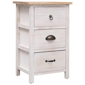 vidaXL Bijzetkast 35x25x57 cm paulowniahout, Verzenden