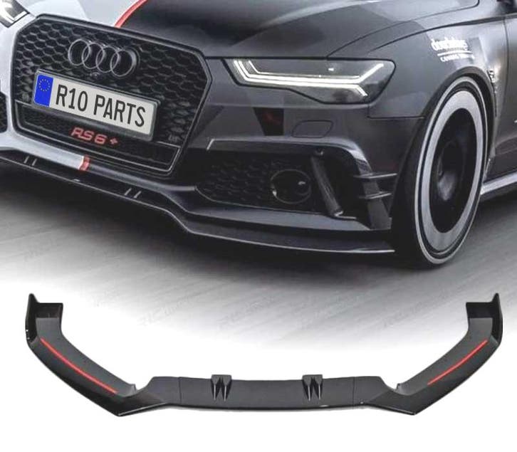 SPOILER LAME DE PARE-CHOCS AVANT AUDI A6 LOOK RS6 16-18 NOIR, Autos : Pièces & Accessoires, Carrosserie & Tôlerie, Envoi