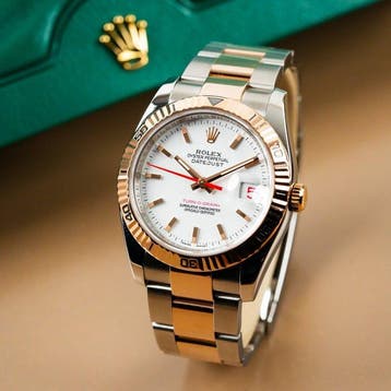 Rolex - Datejust Turn-O-Graph 18K Rose Gold Bezel - 116261