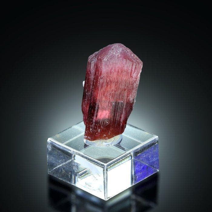 TOP !!! TOURMALINE var. ELBAITE du MAROC Cristal - Hauteur :, Collections, Minéraux & Fossiles