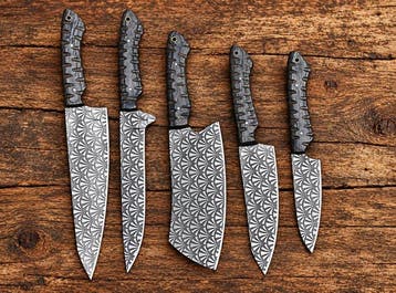 X - Keukenmes - Kitchen knife set - koksmes - Palissander,