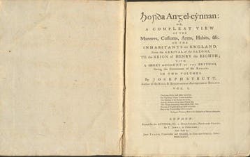 3 Bücher - Joseph Strutt. Horda Angel-Cynnan, - Or a, Antiek en Kunst
