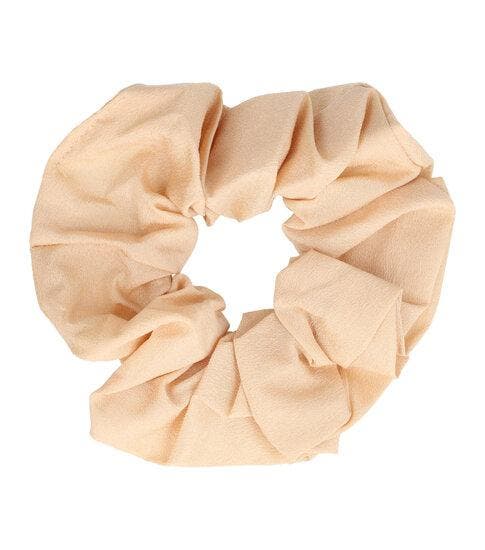 Haarelastiek Scrunchie – Basic – Satijnlook Stof – Beige, Handtassen en Accessoires, Uiterlijk | Haarverzorging