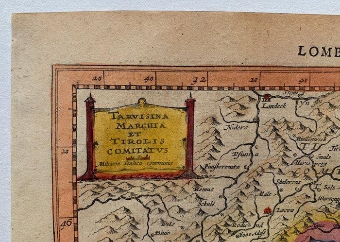 Italië - Treviso, Friuli, en Tirol; Gerard Mercator/ Jodocus, Boeken, Atlassen en Landkaarten