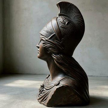 Beeldje - Composietmateriaal, bronzen patina-afwerking, Antiek en Kunst