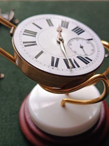 Grande Movimento di Orologio da Taschino Antica Ribaltina