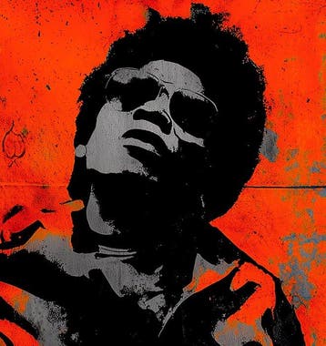 David Law (1967) - James Brown (Stencil), Antiek en Kunst