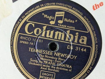 Collectie van 36 78-toerenplaten uit de jaren 50 – o.a.