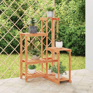 vidaXL Plantenstandaard 62,5x61,5x101,5 cm massief vurenhout, Verzenden, Nieuw