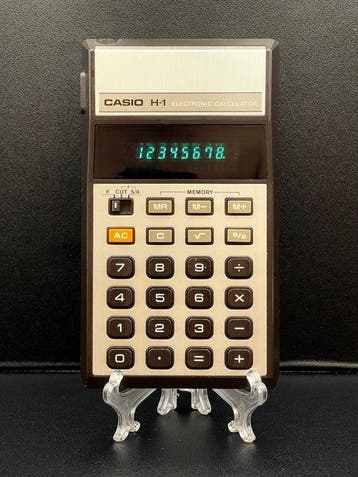 Casio H-1 Electronic Calculator – 1980 - Computer