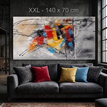 Monika Spiewak - Abstract - Oil Painting Stretched On The