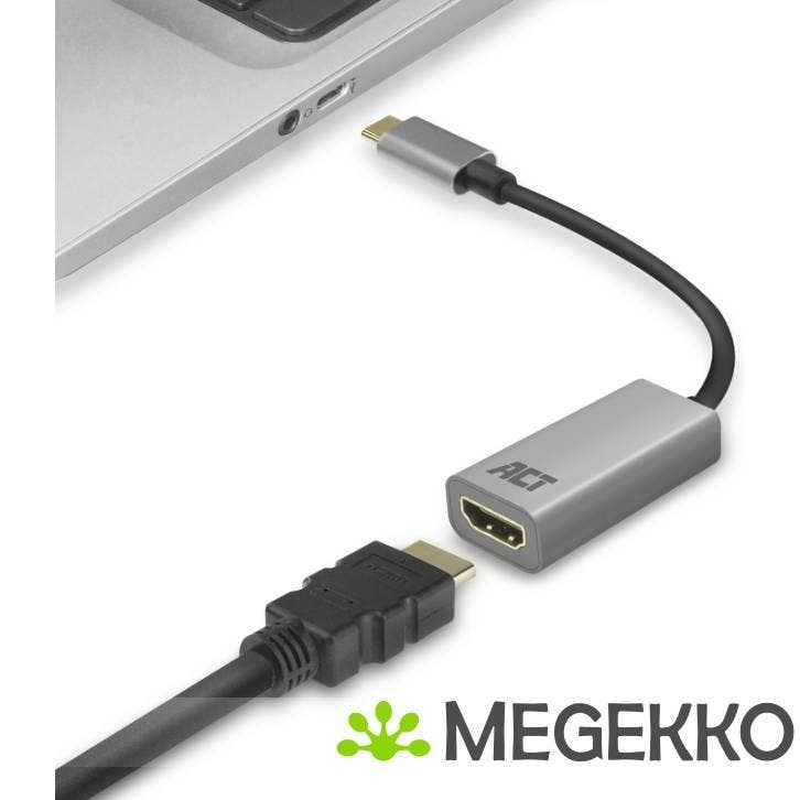 ACT USB-C naar HDMI female adapter, 4K, Informatique & Logiciels, Pc & Câble réseau, Envoi