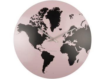 Veiling - Karlsson World Map klok, Huis en Inrichting, Woonaccessoires | Klokken, Nieuw