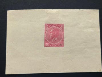 België 1865/1895 - Leopold I in Profiel - 40c Rose -, Gestempeld