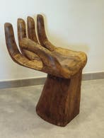Ornement décoratif - Chaise en bois - Chaise façonnée à la