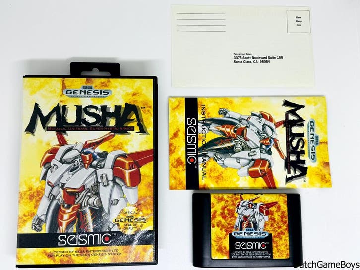 Sega Genesis - Musha + Reg. Card, Games en Spelcomputers, Spelcomputers | Sega, Gebruikt, Verzenden