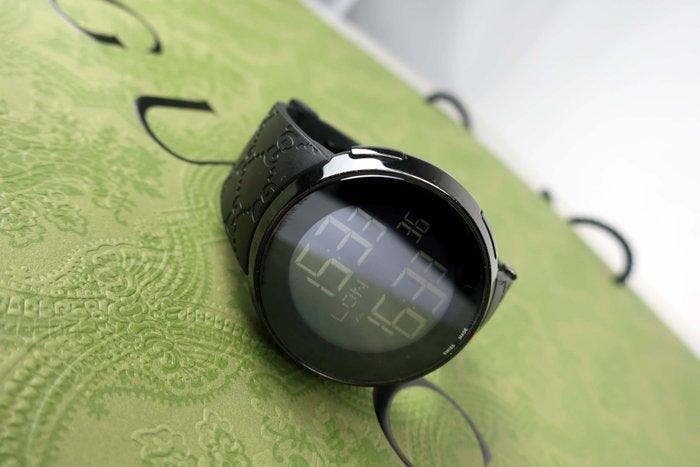 Gucci - Gucci I - Digital Black Mens Watch YA114207 - Sans, Handtassen en Accessoires, Horloges | Heren