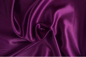 15 meter satijn stof - Cassis - 100% polyester, Verzenden
