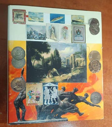 Griekenland. Album with 159 Greek Coins in Cardboard Holders, Postzegels en Munten