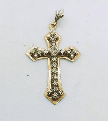 Sans prix de réserve - Pendentif en forme de croix - 19,2, Bijoux, Sacs & Beauté