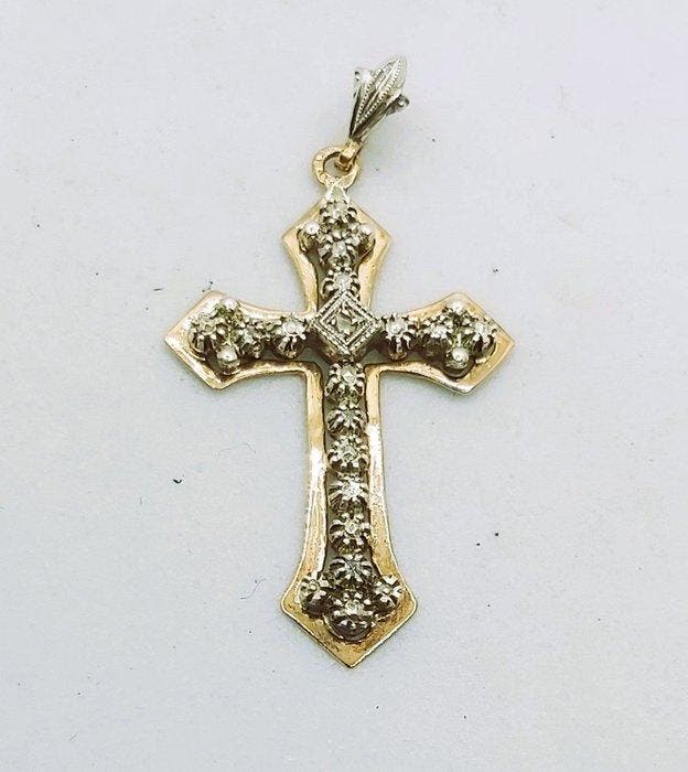 Sans prix de réserve - Pendentif en forme de croix - 19,2, Bijoux, Sacs & Beauté, Bijoux anciens