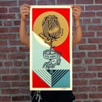 Shepard Fairey (OBEY) (1970) - Rise Above Rose Geometric
